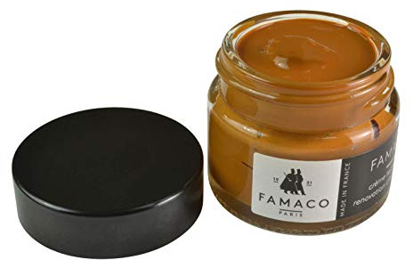 Famaco Crème de réparation et de teinture pour cuir 15ml | Colorant auto-scellant pour réparations rapides des rayures et recoloration | Convient à la plupart des articles en cuir, des chaussures à