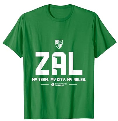 Teams - Zalgiris Kaunas (green) Maglietta, Uomo, Verde Mela, L