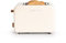 CREATE/TOAST RETRO/Grille-pain Blanc cassé / 6 niveaux de puissance, tiroir ramasse-miettes, thermostat, décongélation, réchauffage, 2 fentes à tranches larges, 850W