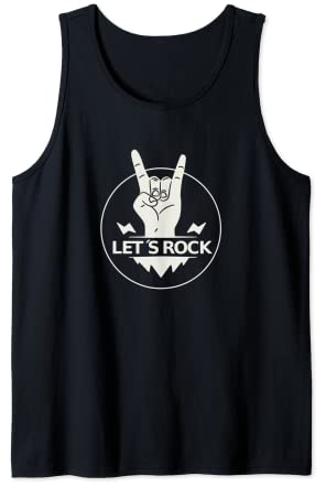Pommesgabel Let's Rock - RockStar Gitarrist Musiker Geschenk Tank Top