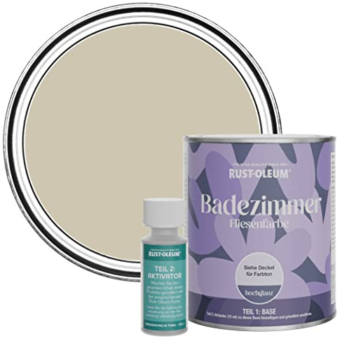 Rust-Oleum wasserfeste grün Fliesenfarbe für Badezimmer in Hochglanz Finish - Silberner Salbei 750ML
