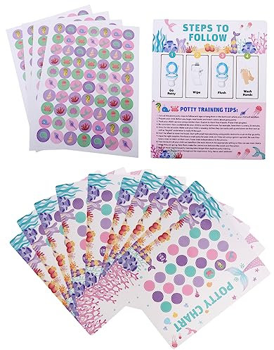 MAGICLULU Töpfchen-trainingstabellenaufkleber Für Jungen Und Mädchen Cartoon-design Belohnungsaufkleber Sichere Materialien Töpfchenzubehör Für Kleinkinder