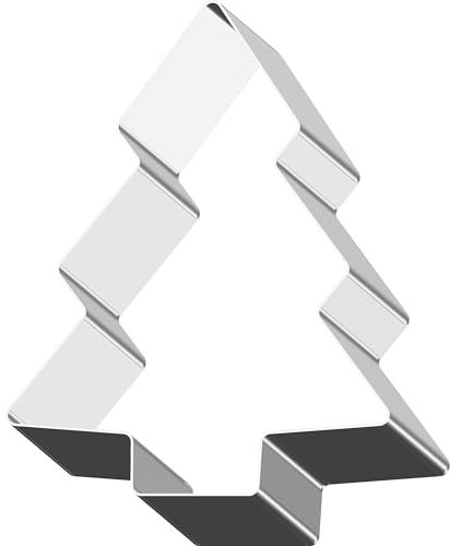 Folkroll Ausstecher Tannenbaum, Ausstechform, Plätzchenform, Keks, Plätzchen, Edelstahl, 75 x 63 mm, 337677