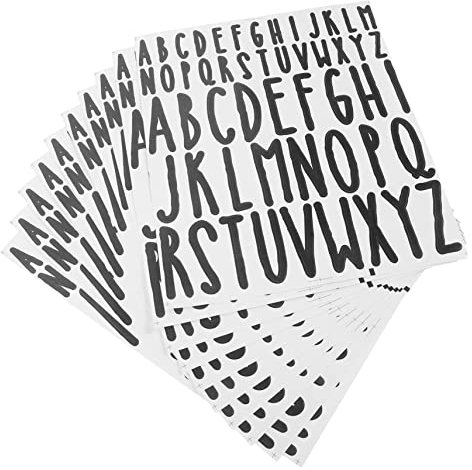 PHENOFICE 10 Bögen Selbstklebende Buchstabenaufkleber Für Briefkästen Buchstaben Zum Aufkleben