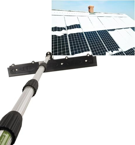 Axis Line Profi Photovoltaik Teleskopstangenset 16 Meter - Schnee entfernen auf PV Anlage mit Teleskopstange+Schneeschieber+Gripprotector (16 Meter Set)