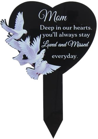 Remembrance Grave Marker - Décoration de pieu de cimetière, Marqueurs de Tombe Portables | Décorations de cimetière de commémoratifs, Piquet de plaques Noires, décorations