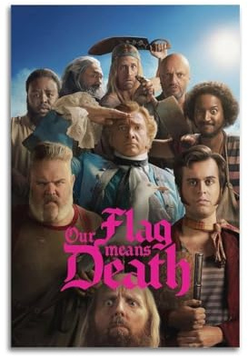 Our Flag Means Death Posters Aesthetic Vintage Wall Art Canvas Poster Decorative Painting Living Room Bed Room Decor 08x12inch(20x30cm) Unframe-style