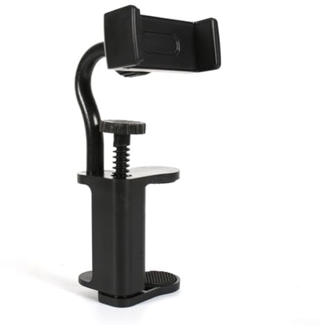 EasyByMall Gitarren-Handyclip, verstellbare Gitarren-Handyhalterung, perfekte Halterung für Smartphones, Notenblätter für Gitarren von 6 cm bis 10,5 cm