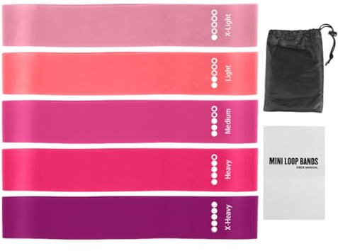 Bandes de résistance - Bandes extensibles de fitness | Bandes de résistance élastiques Pilates Pilates Équipement de bande de résistance pour Butt Gym Entraînement Sports Femmes Hommes Intérieur Yoga