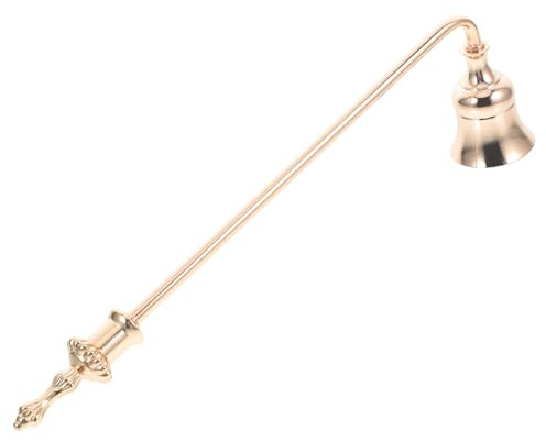 Cabilock Éteignoir Bougie Vintage Outil Extinction à Long Manche Ergonomique pour Bougies Extincteur Flamme et Élégant Usage Sécurisé et Anti-Projection de Cire
