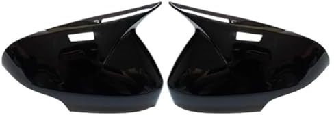 Spegelhus sidospegel För Volvo C30 S40 V50 S80 S60 V40 V70 C70 2005-2016 Självhäftande spegelskydd Par Stick On Side Mirror Cap(Bright black)