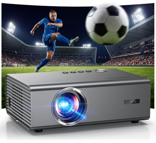 Smart 4K Projector with Netflix & Dolby Audio, 1200 ANSI FHD 1080P, HDR10+ | KOGATA AI Auto Focus, 6D Keystone, 50% Zoom, WiFi 6, Bluetooth 5.4, Home Cinema Projector for Bedroom & Outdoor