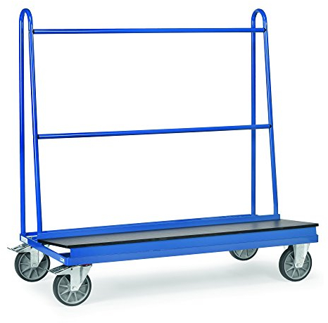 Fetra Transportgeräte mttpe4445 F 500 Wagen Transport für Panel, 500 kg Traglast Rollen, 200 mm Durchmesser, 1500 mm x 400 mm Plattform, 1500 mm Länge x 710 mm Breite x 1510 mm Höhe