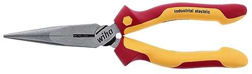 Wiha 32923 8-Inch Insulated Industrial Long Nose Pliers