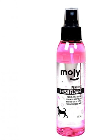 MOLY Colonia para Perros Perfume Fresh Flowers 125ml | Spray Colonia Aroma Refrescante | Elimina Mal Olor