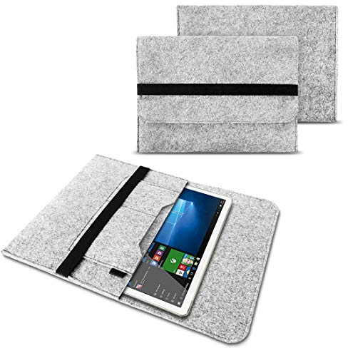 NAUC Schutztasche Hülle kompatibel mit Google Pixel Tablet 11 Zoll 2023 Tasche Schutzhülle Filz Sleeve Case Cover, Farben:Hell Grau