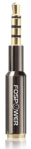 FosPower OMTP 3.5mm Stecker auf 3.5mm Buchse Aux Klinken Adapter | Stereo Audio Konverter Verlängerung mit Vergoldete Kontakte für Kopfhörer, Headset, Lautsprecher, Tablet, und Smartphone