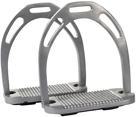 HORKA Steigbügel Aluminium extra breit Größe/Farbe 120mm / Silber