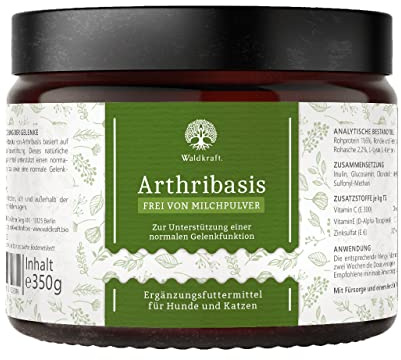 Waldkraft Arthribasis - Frei von Milchpulver 350 g | Gelenkgesundheit bei Hunden & Katzen