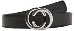 s.Oliver Damen 201.11.899.30.281.2041314 Gürtel, 9999 schwarz, 90