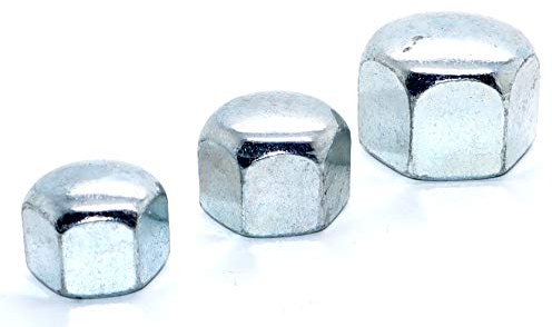 Hutmuttern niedrige Form DIN 917 M12 Stahl verzinkt Stückzahl 10 Sechskant-Hutmutter Sechskant-Mutter