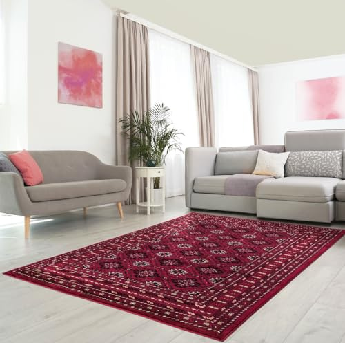 Vintage Traditional Rugs Luxury Oriental Design Large Carpets for Living Room Bedroom Hallway Runner Floor Mat (160 x 230 cm)