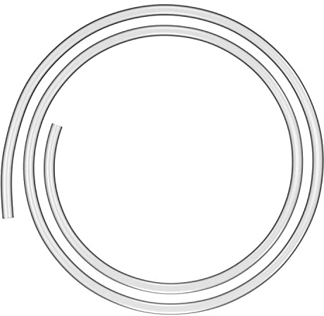 AQUADE Druckluftschlauch 5 mm/ 3 mm PVC Schlauch Wasserschlauch | Luftschlauch Kompressor Pneumatikschlauch Polyurethan Druckluftleitung PU für Pneumatische Werkzeuge, Durchsichtig, Meterware