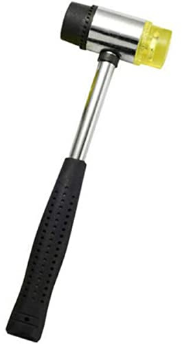 Rubber Mallets 35mm Dual Head Rubber Mounting Hammer Soft Mallet for Home Improvement Floor Tile Installation 13.93 oz