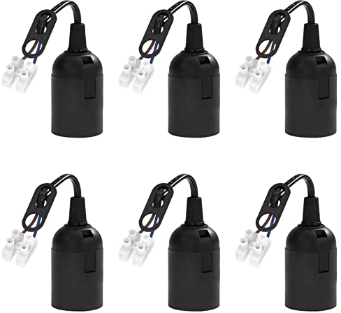 Douille de Lampe E27 avec Câble Support d'ampoule E27 Douille de Rénovation pour Ampoules à Incandescence et Ampoules LED 4A 250V Max.60W