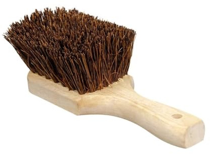 Soro Essentials- 8” Wok Pot Brush with Palmyra Bristles and Wooden Handle- Wok Brush Kitchen Cleaning Brush Pot Scraper Scrubber Pan Brush Great for Cleaning Skillet Grill