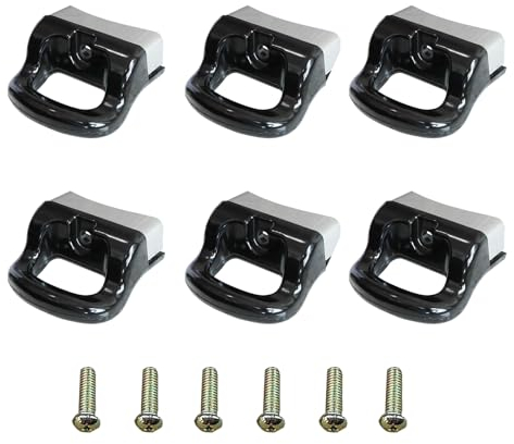 Vastsea 2 Piezas Mango de Olla a Presión, Olla Mango de Olla Corto, Mango de Olla Corto con Tornillos, para Ollas de Sopa, Vaporeras, Repuestos Mango de Olla Utensilios de Cocina (Negro)