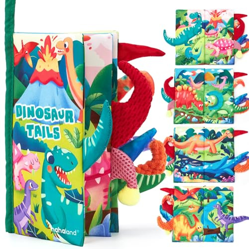 hahaland Baby Books 0-6 Months,Infant Tummy Time Toy Sensory Toys 6 to 12 Months Touch Feel Book Gifts for Boy Girl 0-3 Month Learning Toy Baby Birthday Easter Basket Stuffers (Single)