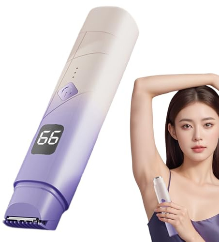 Rasoio Elettrico per Donna | Rasoio Multifunzionale per Zona Bikini | Rifinitore per Peli Facciali su Gambe e Ascelle con Rasoio Bikini a Doppia Testa