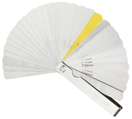 Spessimetro a lamelle Calibro a spessimetro Set di calibri metrici for la misurazione di fogli Calibro Lame Valvole Fogliame di valvole Strumenti for spazi vuoti per candele, valvole, pistoni, chitarr