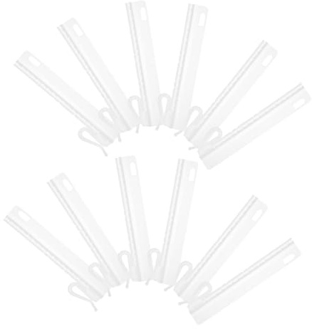 POPETPOP Ganchos Ajustables para Cortinas De Ventana s Clips De Plástico Resistente Diseño Compacto Seguro para Hogar 25 Unidades Usos Múltiples Decoración y Sujeción
