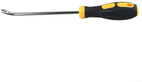 Herramienta de palanca para extracción de clavos, 260 mm, acero al cromo vanadio tipo U, removedor de destornilladores con mango de goma para carpintería en el hogar, taller, carpintería (tipo V)