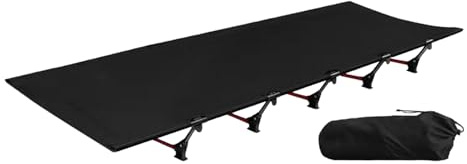 FVPKYUR Letto per letto da campeggio, pieghevole, leggero, portatile, per viaggi, camera degli ospiti, facile da montare