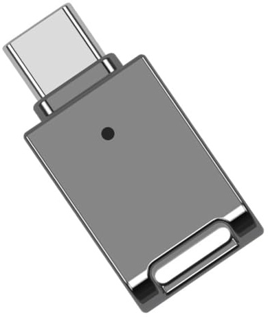 Uxsjakjsd Memoria USB-C de 64 GB, USB 3.0, Tipo C, OTG, Mini Memoria USB para Smartphone, Color Gris Oscuro
