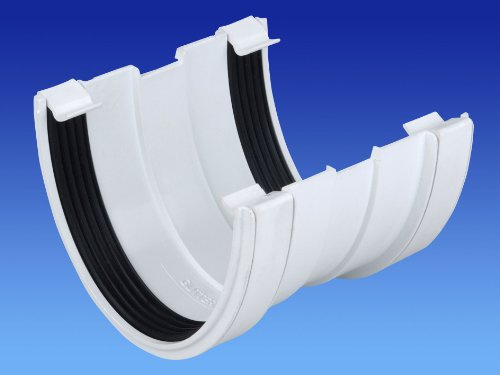 OSMA weiß 113 mm Dachrinnen mit Union für System DeepLine 4.5:2.5 9T909w