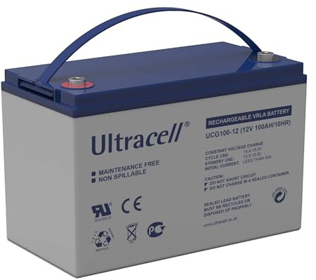 100Ah 12V GEL Batterie zyklenfest ULTRACELL Solarbatterie Solarenergie