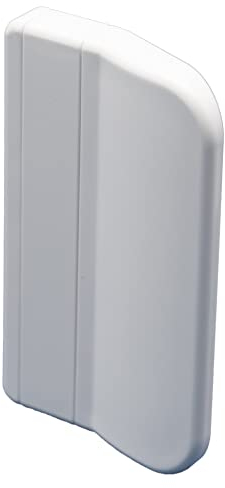 CC-Shopping - Maniglia per balcone “911”, versione rettangolare, per l'esterno e l'interno, incl. 2 viti per montaggio, 70 x 45 x 13 mm, (bianco)