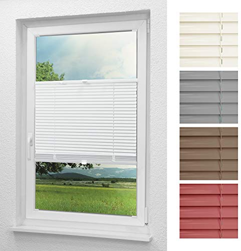 LYSEL Alujalousie 20mm verspannt (B x H) 80cm * 130cm in weiß, frei verschiebbar