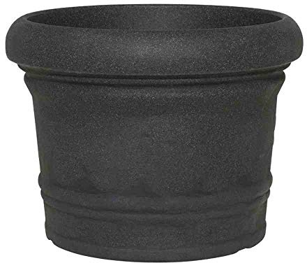 Siena Garden Gefäß Norah 70 schwarz granitit Ø 70x52 cm