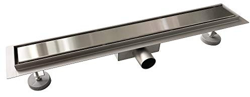 AICAIT Canaletta Scarico Doccia Canalina Scarico Doccia a Pavimento Piastrellabile Pannello 2 in 1 in Acciaio Inossidabile per Box Doccia Bagno Piscina Drenaggio 80 cm