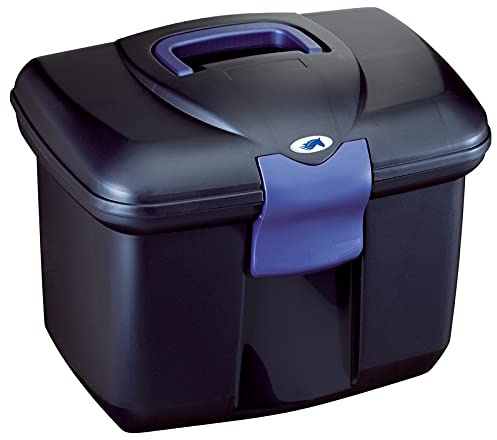 Trifibre Horse Grooming Tack Box, Pearl and Midnight Blue
