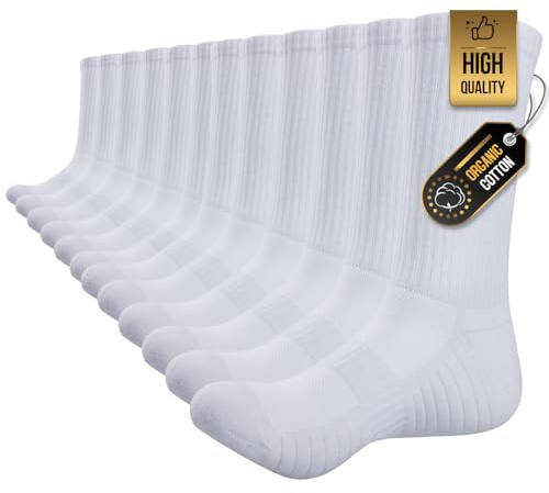 TANSTC Sneaker Socken Herren Damen 43-46 39-42 47-50 35-38 Baumwolle Laufsocken Atmungsaktiv Weich Lange Warm rutschfest Sportsocken Wandersocken 6 Paar