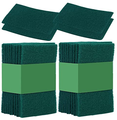 Heavy Duty Scouring Pads Non Scratch Cleaning Sponge Kitchen Dishwashing Fibre Scrubber 24PCS