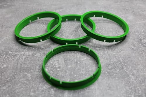 Zentrierringe Distanzringe 73,0 mm x 70,1 mm hellgrün für Alufelgen