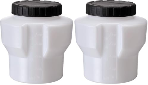 Einhell Original Farbbehälter 1000 ml (passend für Einhell Farbsprühsystem TC-SY 400 P, TC-SY 500 P, TC-SY 600 S, TC-SY 700 S), (L x B x H) 133 x 125 x 137 mm (Packung mit 2)