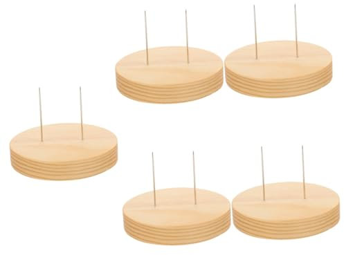 BESTonZON 5st Puppenständer Displayhalter Für Minipuppen Ausstellungsstand Holz Puppe Mit Ständer Spielzeug-organizer-regal Modellpuppen Mit Ständer Ton Kind Holzsockel Marionette Metall